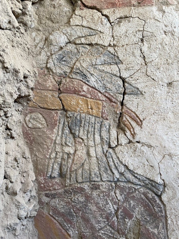 The archaeological site in Panamarca has unearthed murals linked to the lost civilisation