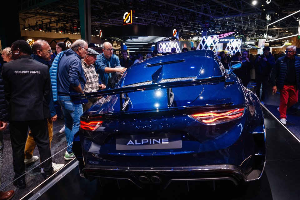 We're in France this week for the Paris Motor Show - pictured an Alpine A390