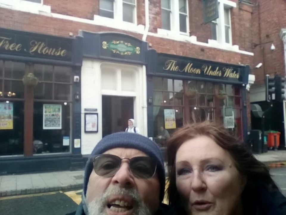 Wetherspoons mad couple Phil and Julie at the Moon Under Water in Boston