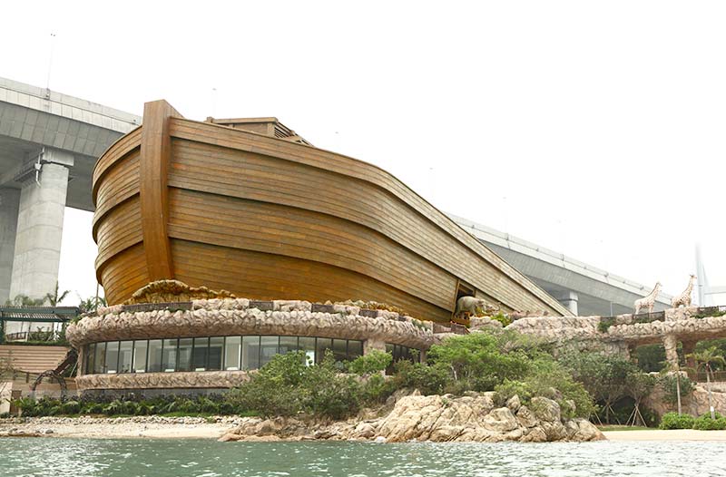 Noah's Ark Hotel is believed to have the first full-scale replica of the ark