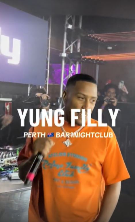 Filly performed at Perth's Bar1 Nightclub in September 27