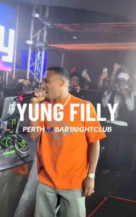 yung filly performs at perth bar 1 nightclub