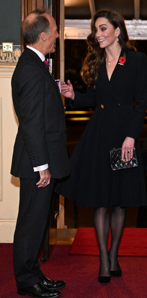 Princess Kate at a Remembrance event last night