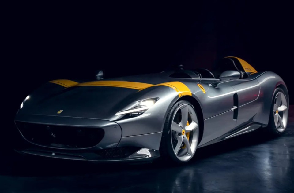 A 2022 Ferrari Monza SP1 has hit the market for £3 million