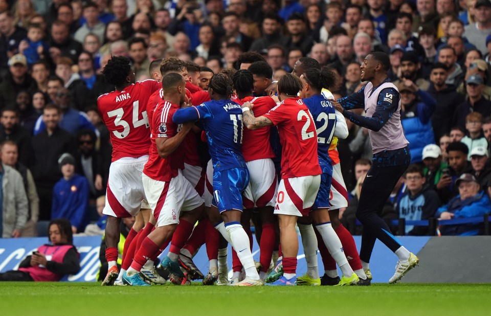 The biggest fine so far was £125,000 to Nottingham Forest after the spat with Chelsea