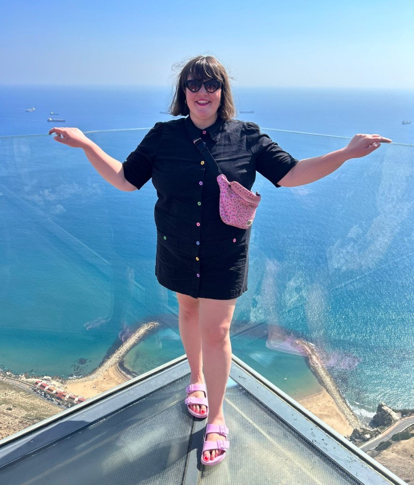 The Sun's Martha enjoys another of Gibraltar's stunning views