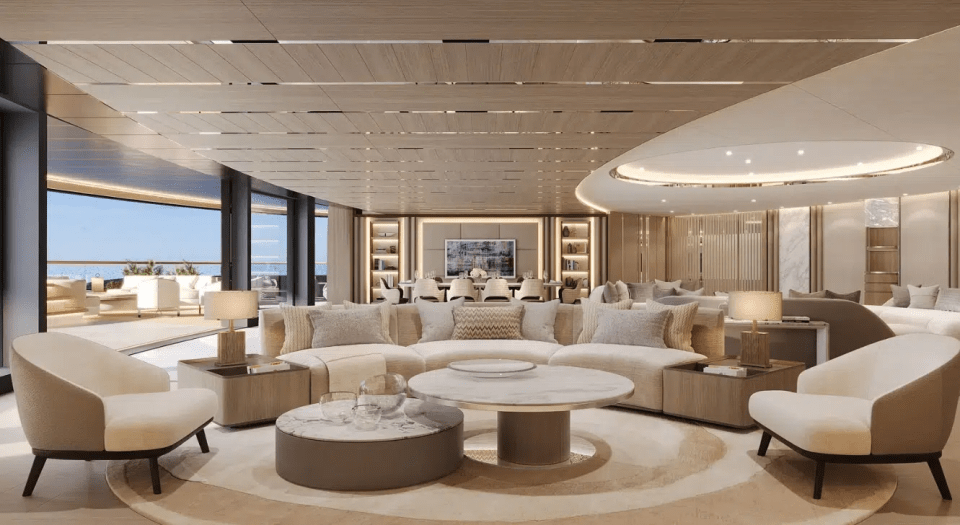 The vessel will have over 130 residences including penthouses