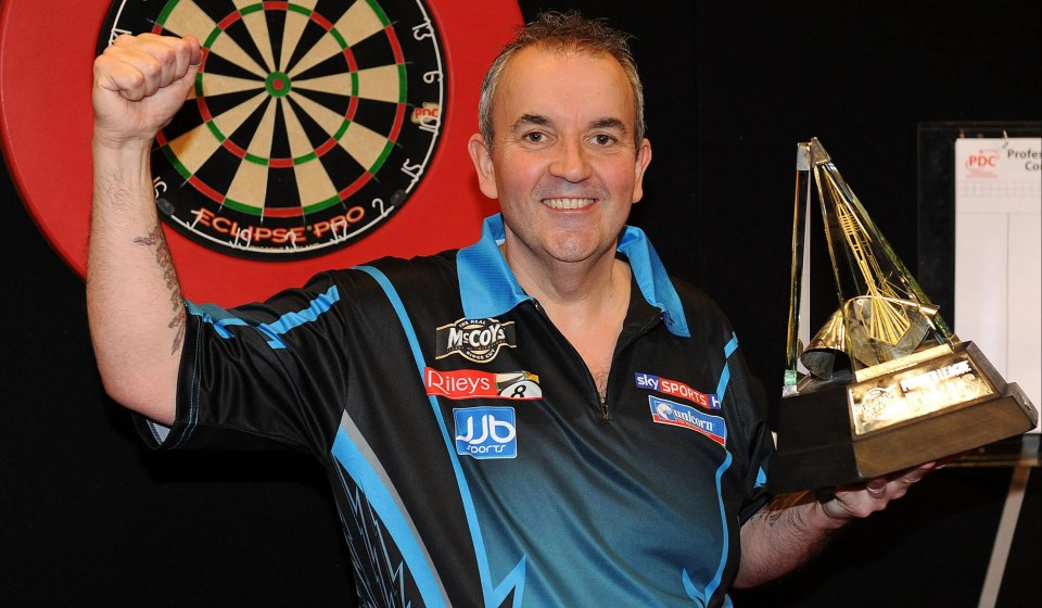 Phil Taylor won an astonishing 16 world titles