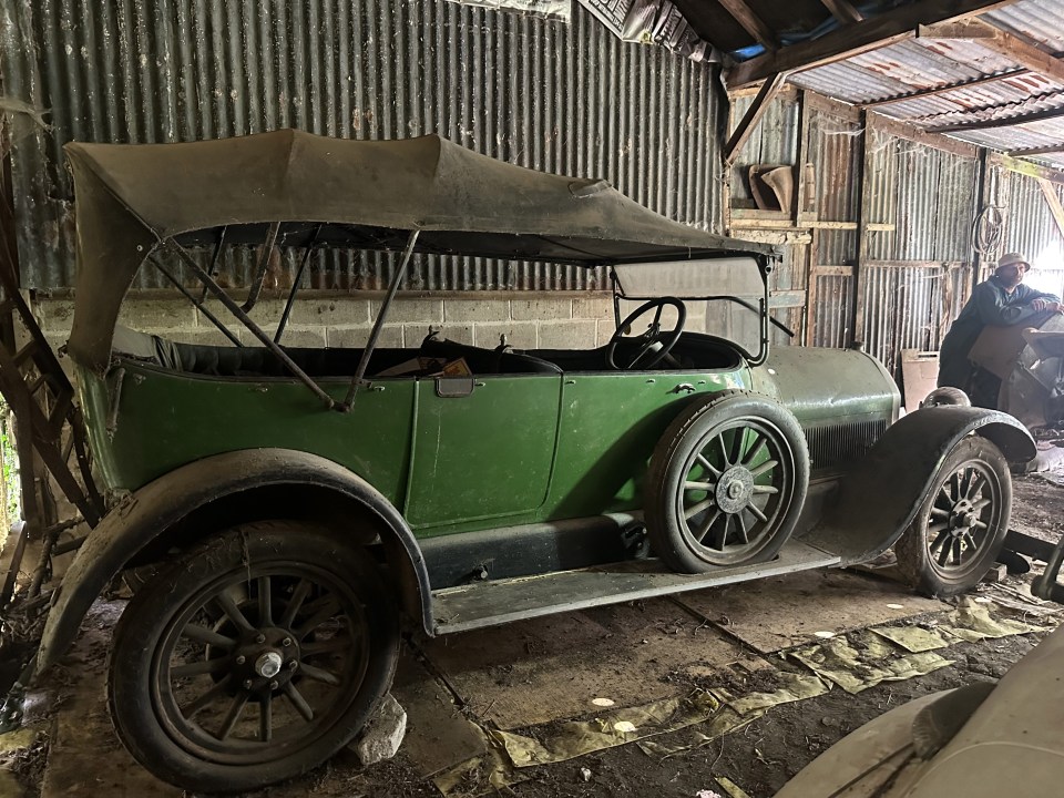 The car is up for auction after it was discovered in a barn in Suffolk