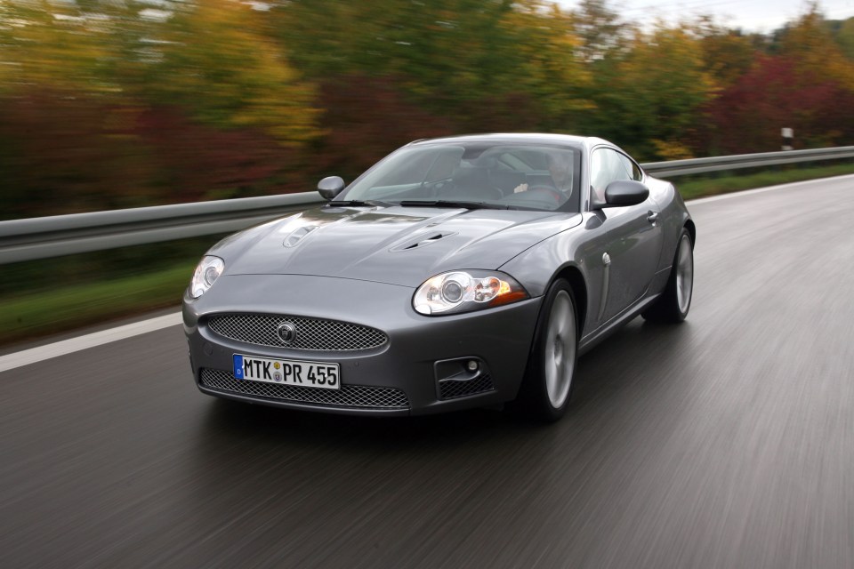 A Jaguar XKR coupe from 2006