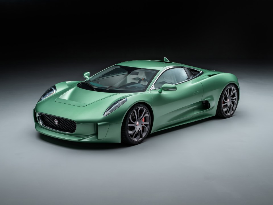 The C-X75 has had several changes made to it - including a lovely Willow Green finish