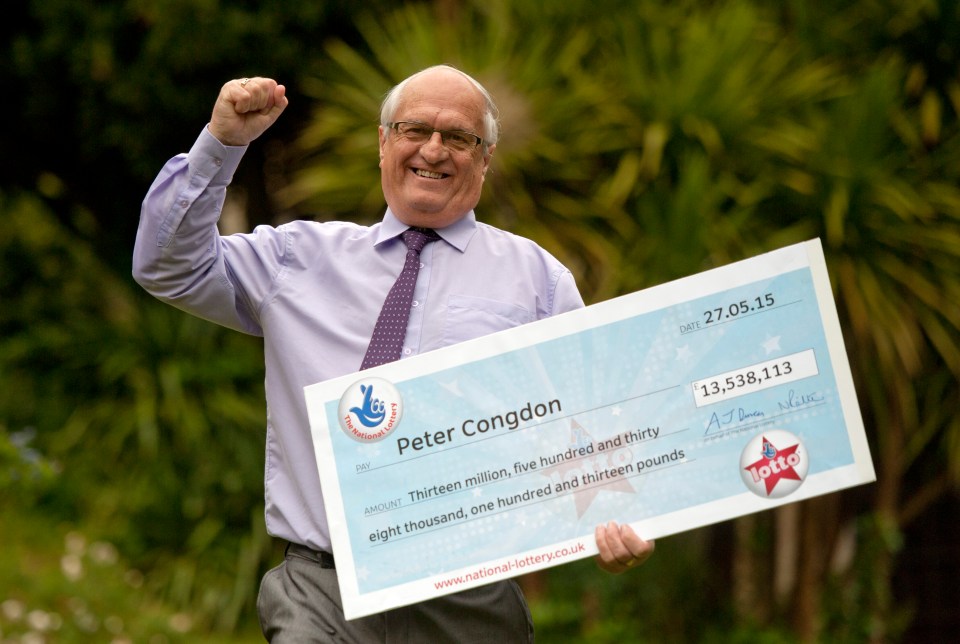 Peter Congdon gave £1.2million of his winnings to fund a hydro pool at a local multiple sclerosis centre