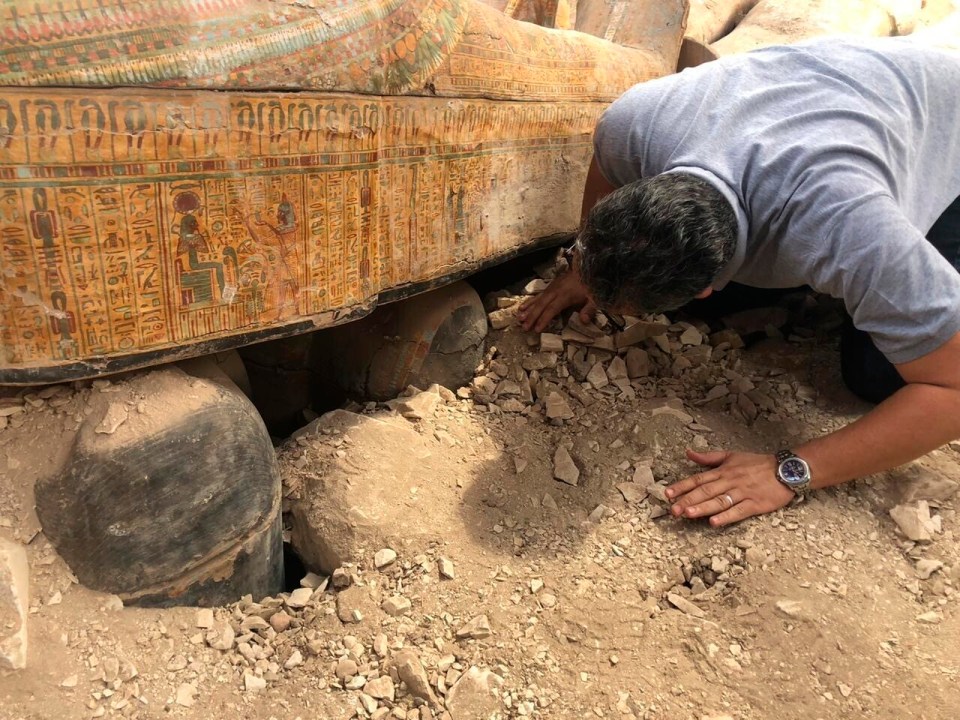 Khaled said that historic floods had ruined the majority of the tombs' wooden coffins and linen wrappings