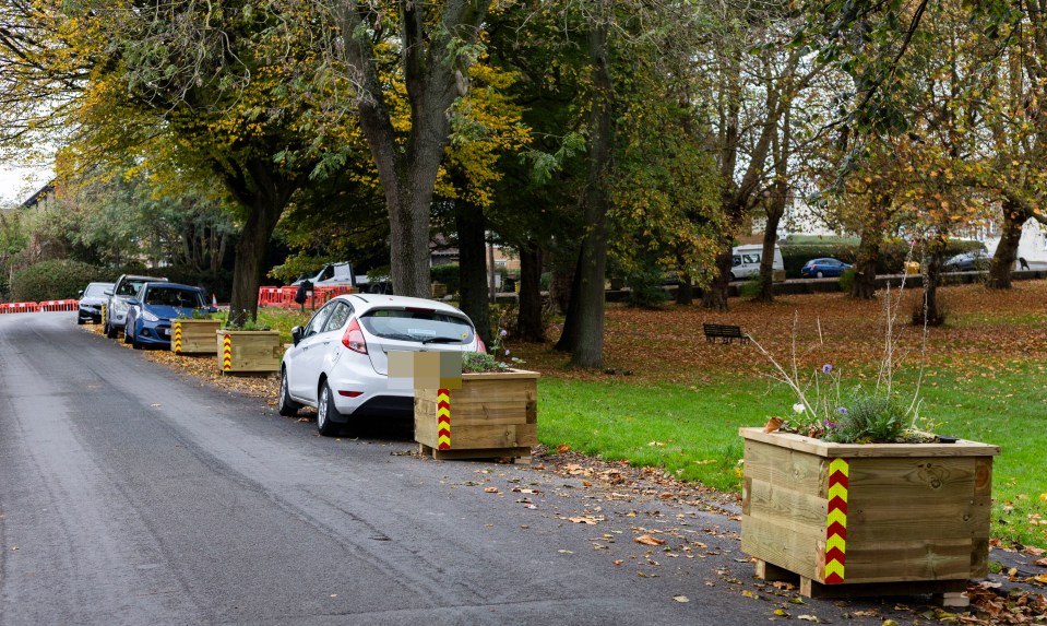 The objects will still allow smaller vehicles to park in between