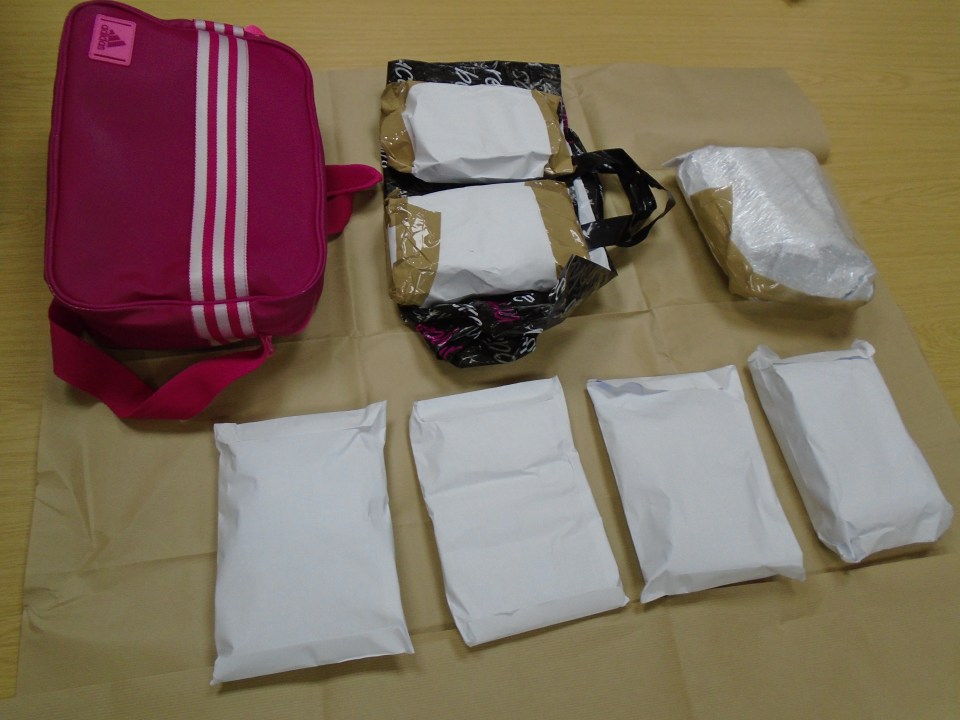 Some of the parcels smuggled by crook Hatfield, who had a sexual relationship with an inmate