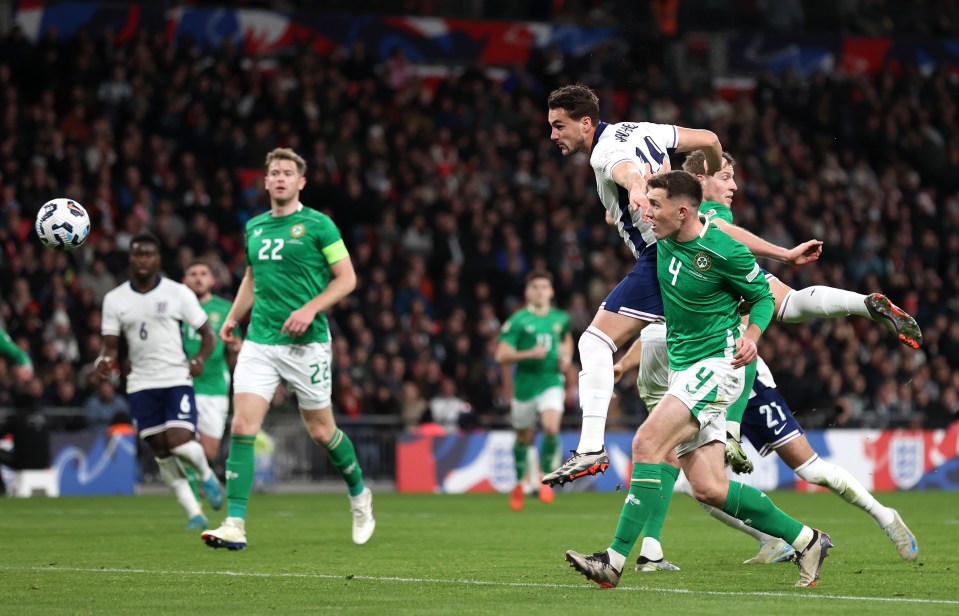 Taylor Harwood-Bellis made his England debut versus Ireland