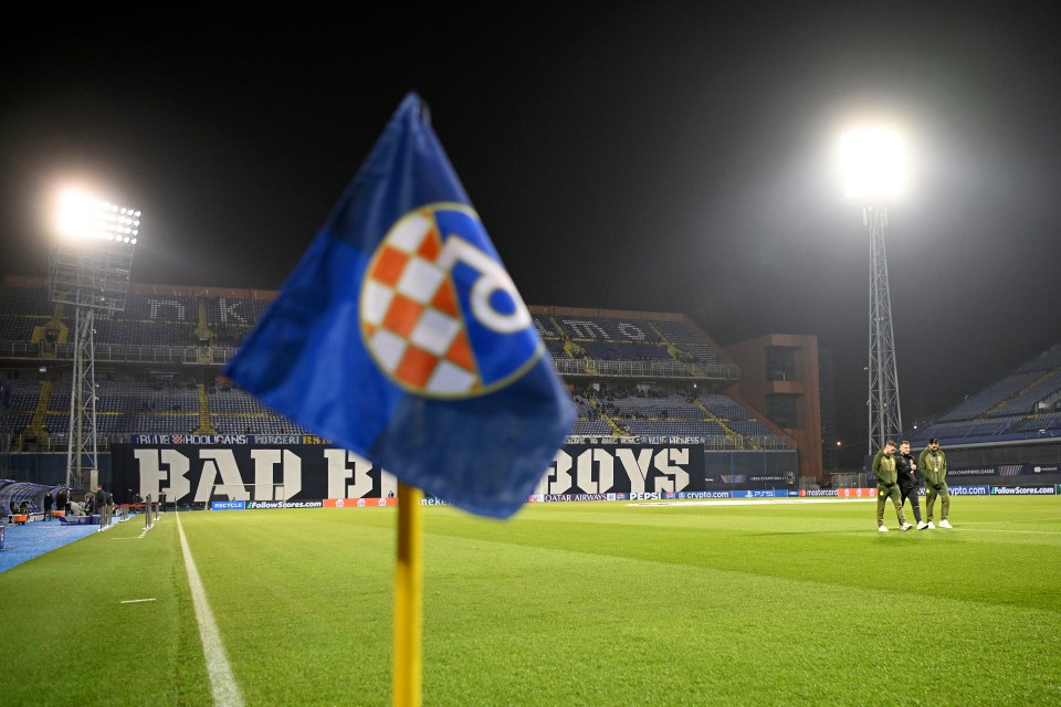 Dinamo Zagreb's stadium is barely up to UEFA standard