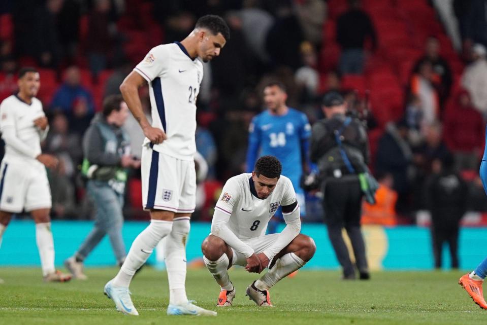 England lost to Greece at Wembley amid managerial drama