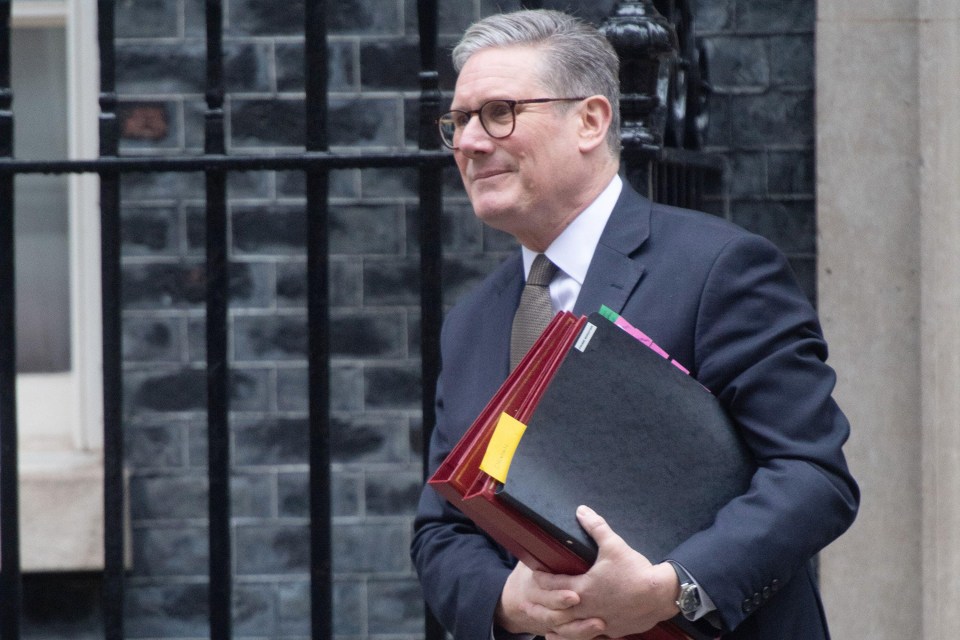 Sir Keir Starmer on his way to Parliament for Prime Minister’s Questions