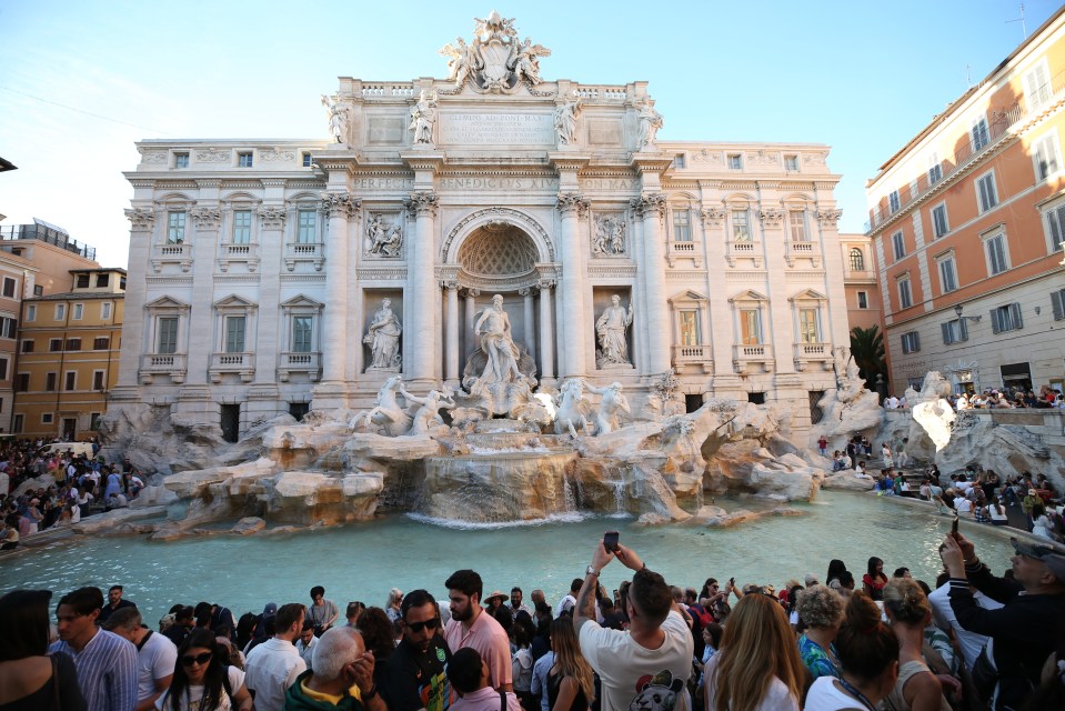 Millions visit the attraction to throw coins in