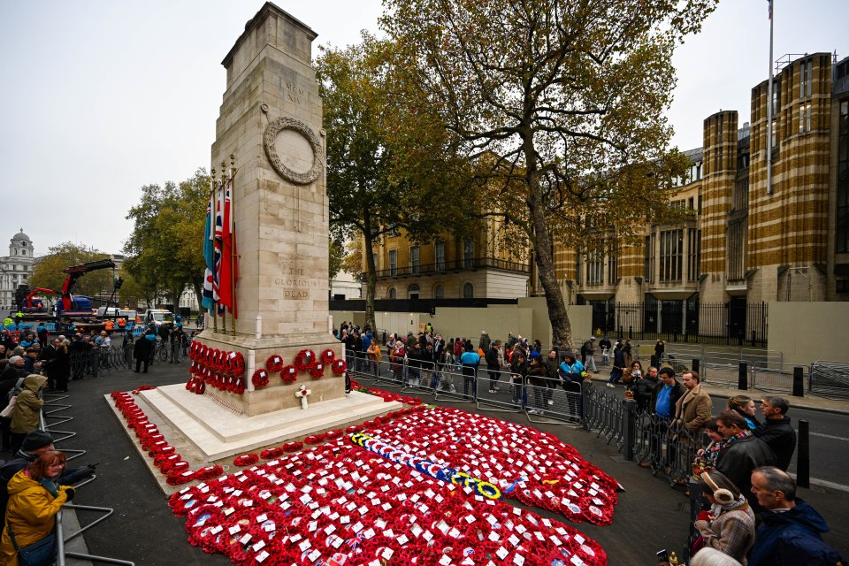 A general view of The Cenotaph on November 10 in London