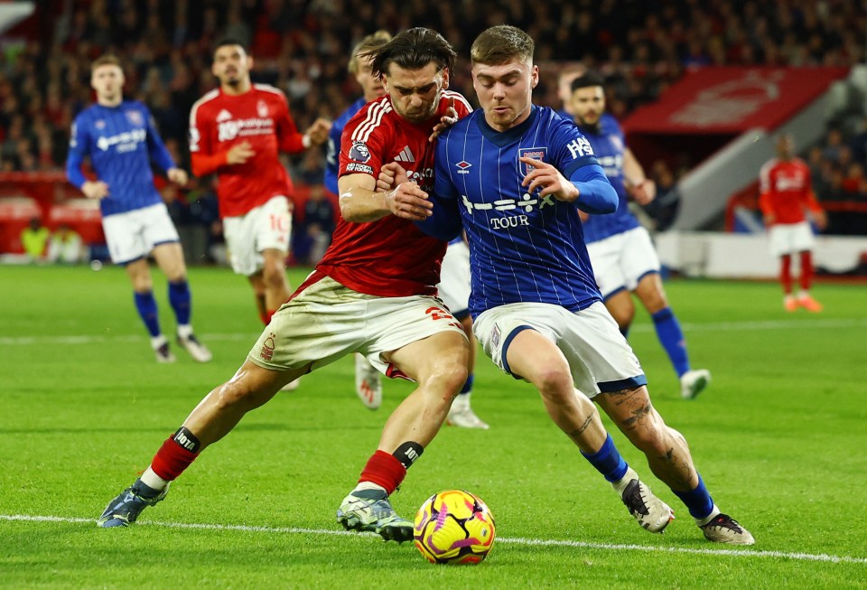 Jota Silva won the penalty for Forest in the second half