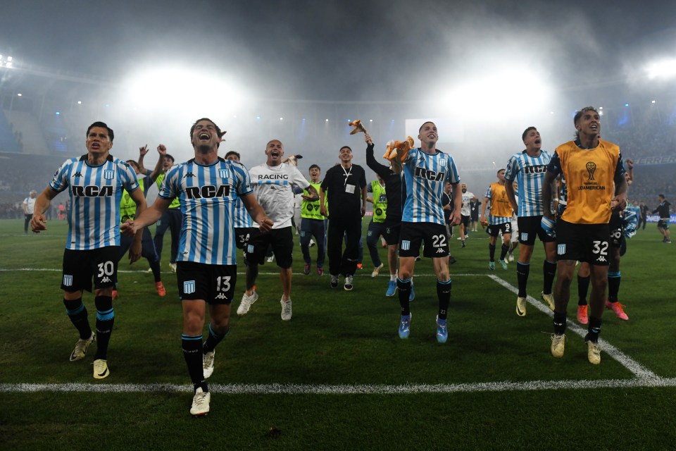 Racing Club stars celebrated with jubilant fans