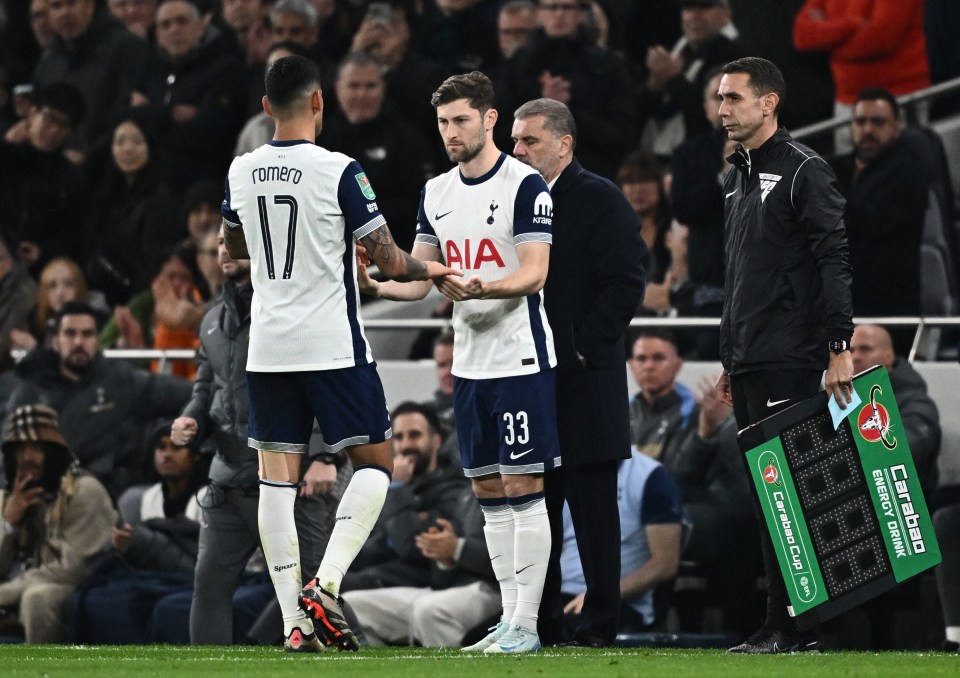 David Coote was fourth official at last month's Spurs vs Man City Carabao Cup clash