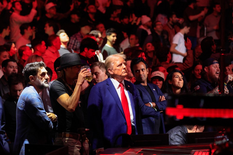 US President-Elect Donald Trump was in attendance at UFC 309