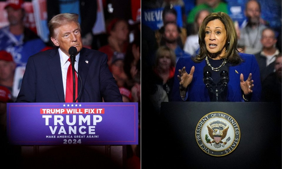 Kamala Harris has a wafer-thin poll lead over Donald Trump