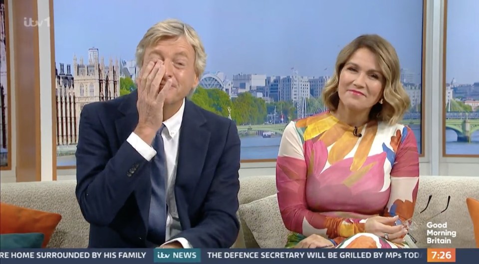 GMB’s Richard Madeley fought back tears live on the ITV show on Thursday