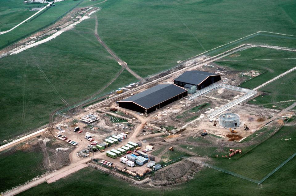 RAF Feltwell, in Norfolk, had drones fly above it last week