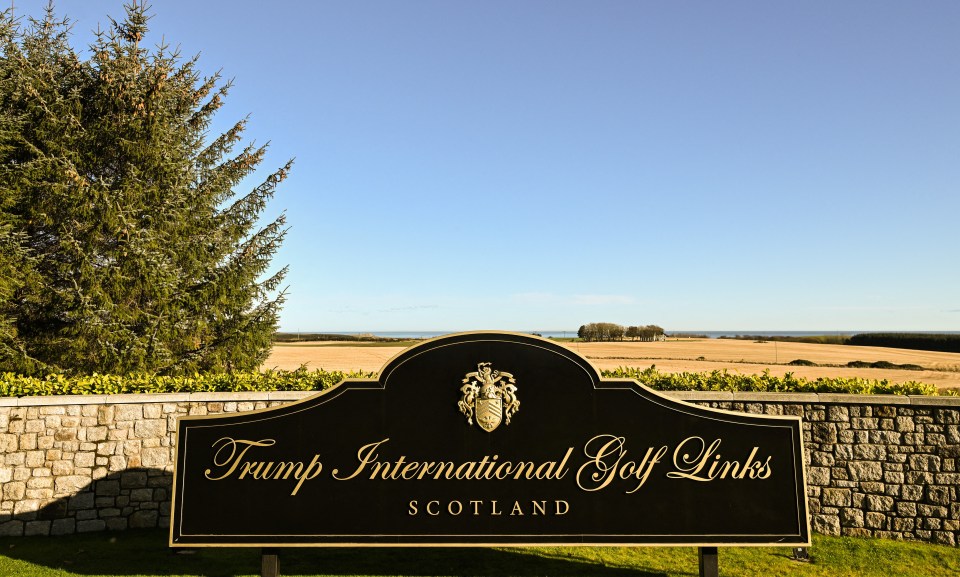 Trump owns a host of courses around the world - including in Scotland