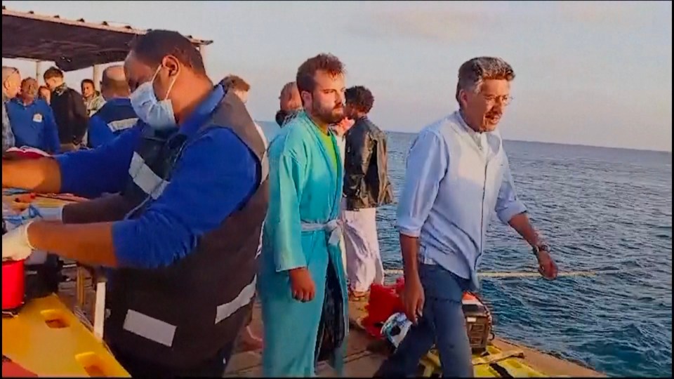 Survivors were forced to flee the boat in their dressing gowns and pajamas