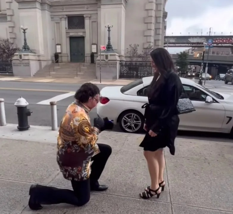 The adorable moment Joe DiMeo proposes to his partner Jessica Perez