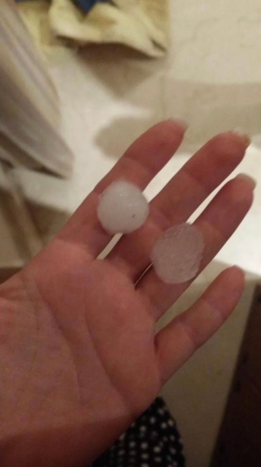 Giant hail stones fell in Marbella during an intense 20-min storm