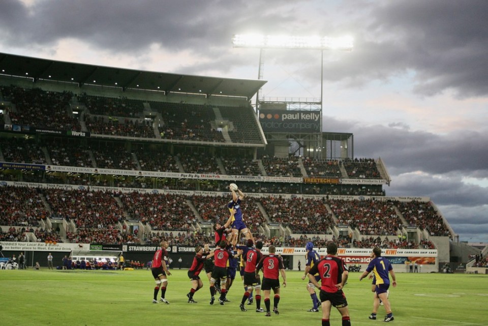 Lancaster Park once hosted international rugby and cricket games