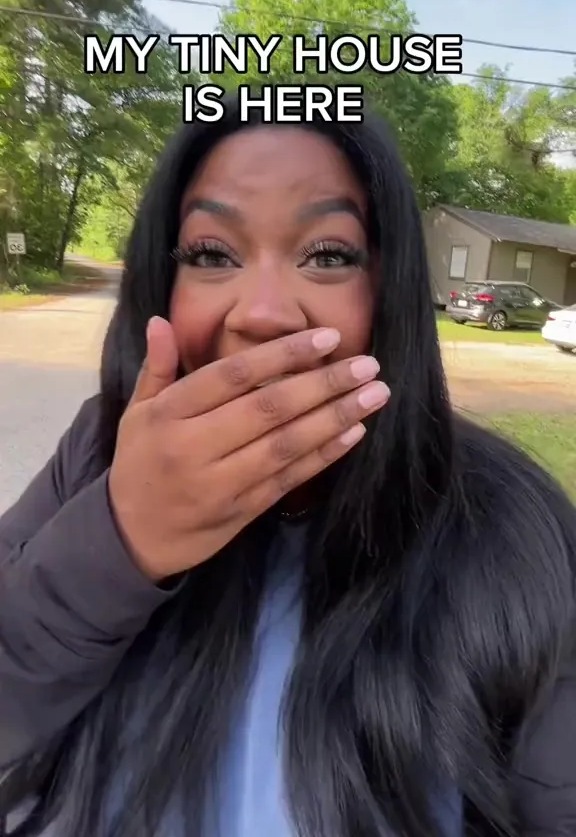 Breasha was so delighted with her tiny home