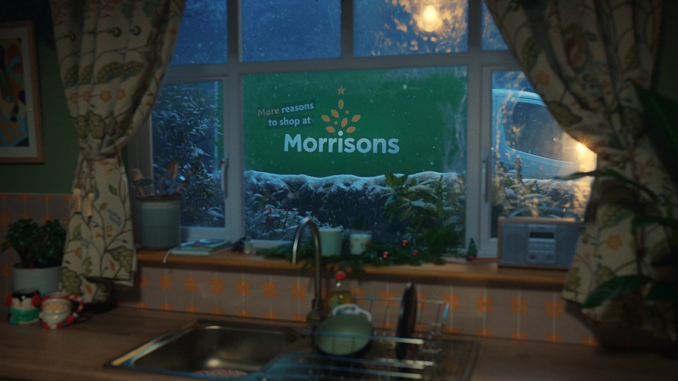 The advert opens with the iconic Morrisons van