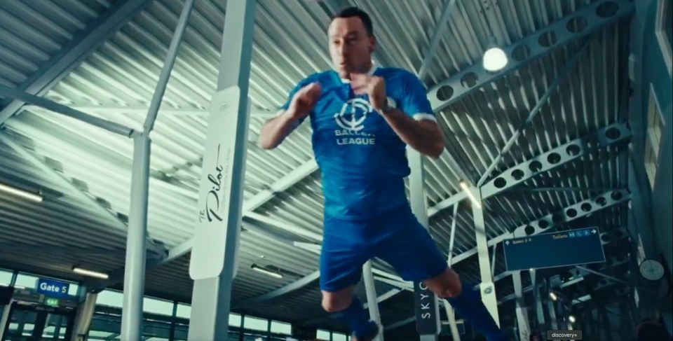 He wore full kit in the video - a nod to him doing so after the 2012 Champions League final