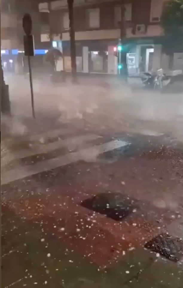 A month's worth of rain fell in Malaga on Wednesday