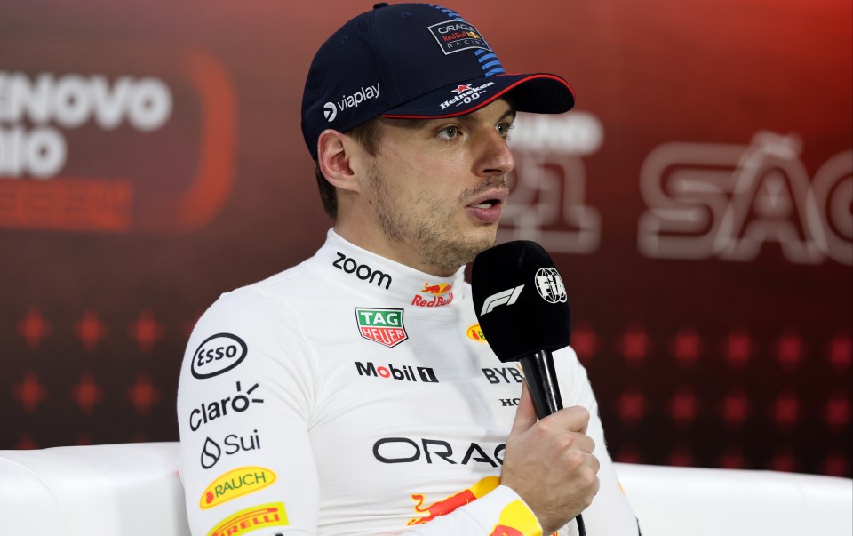 Max Verstappen was sanctioned after swearing in a press conference in September