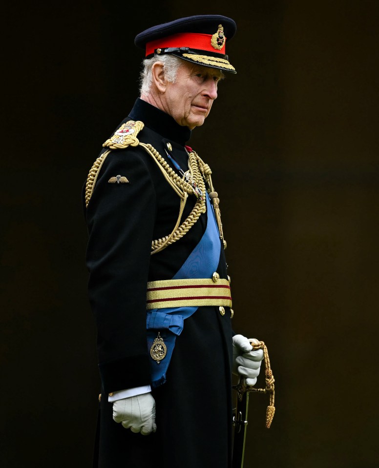 King Charles during a ceremony at Windsor Castle in June this year