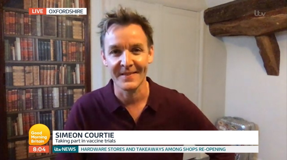 simeon courtie is on the good morning britain show