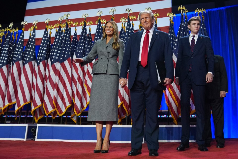 Trump, Melania and Barron Trump