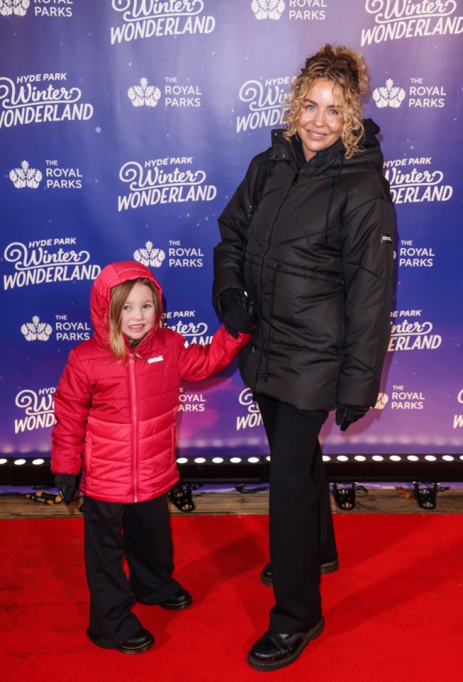 Also on the red carpet was James' ex-girlfriend Lydia and her daughter Loretta