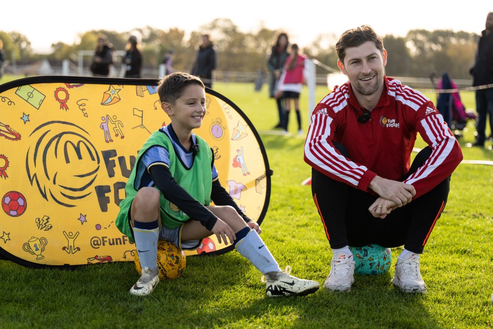 Davies attended a McDonald's Fun Football session at Cheshunt FC