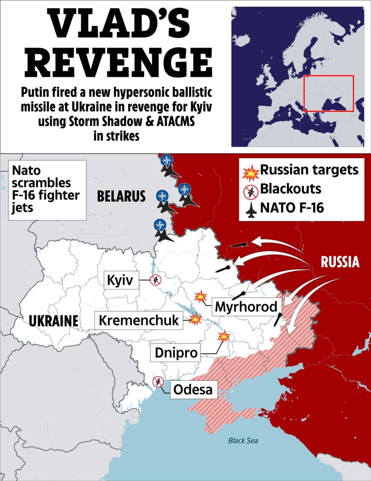 a map of vlad 's revenge shows russian targets