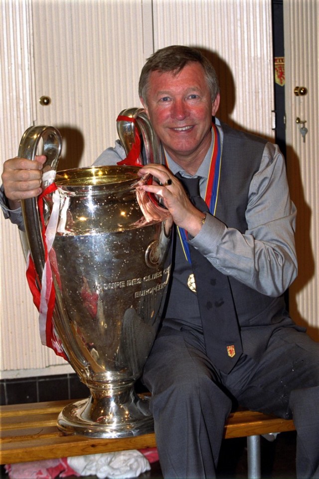 Sir Alex Ferguson won the Treble with United in 1999