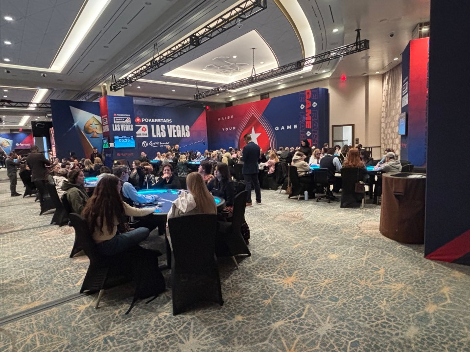 One corner of the playing room during Women's Event